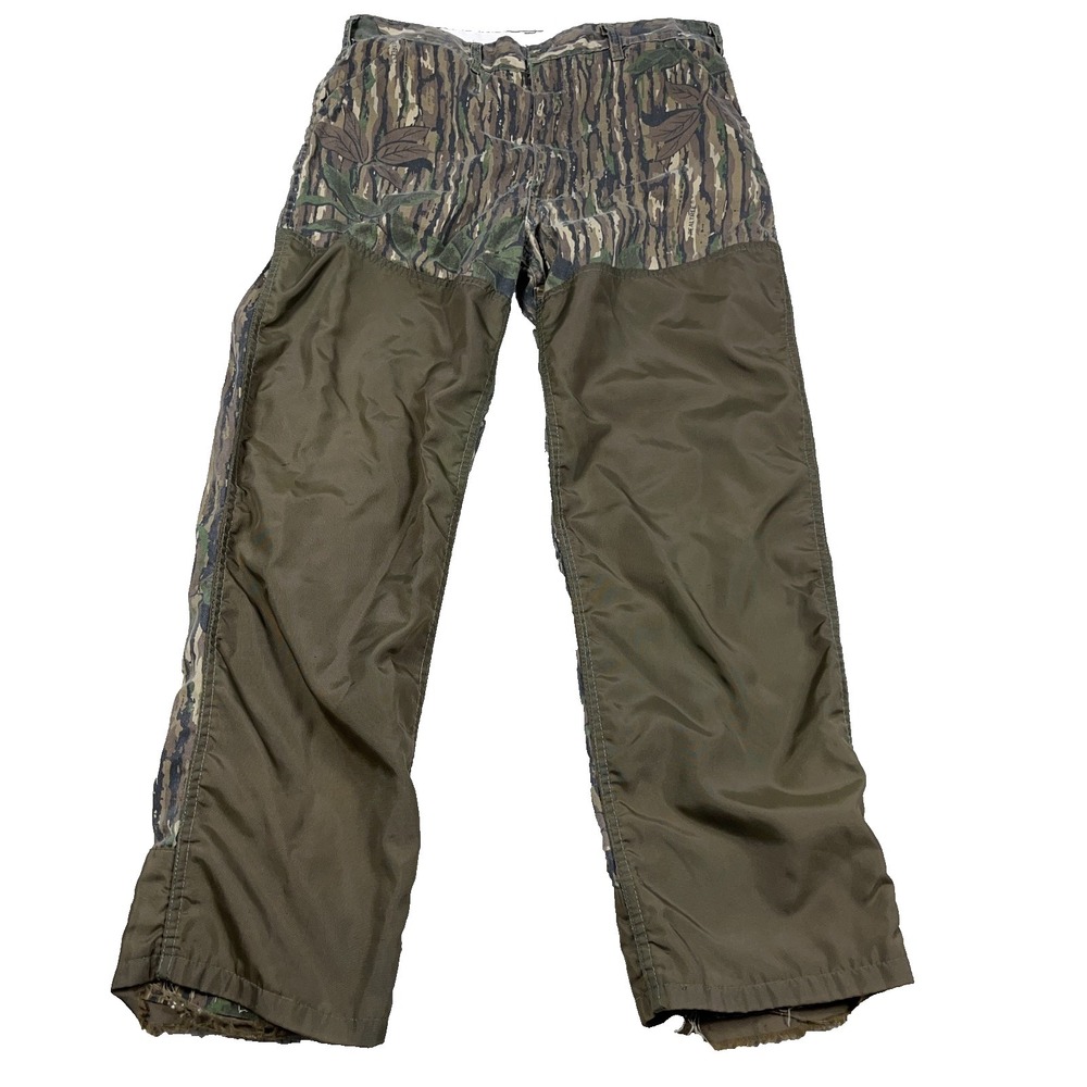 Vintage Realtree Trebark Camo Pants Men 34x30 Brush Canvas SafTbak 80s Hunting